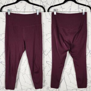 Girlfriend Collective Plum Purple High Rise Compressive Leggings